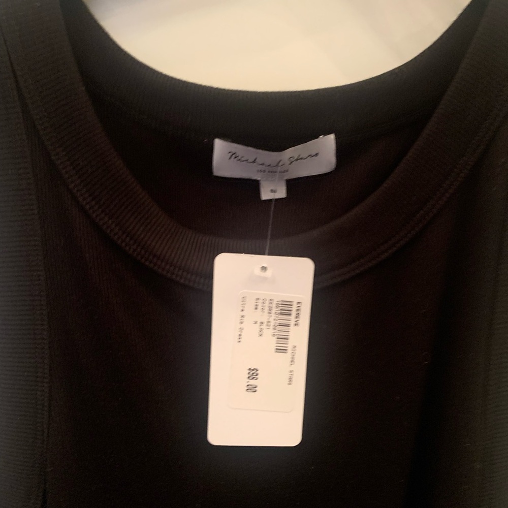 Michael Stars black Ultra Ribbed Dress.  Size M.  NWT - Picture 4 of 5